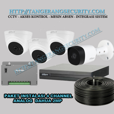 Instalasi CCTV Tangerang Paket Instalasi CCTV 4 Channel Dahua