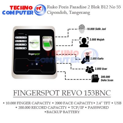 Toko Fingerprint di Tangerang - Fingerspot Revo-153BNC